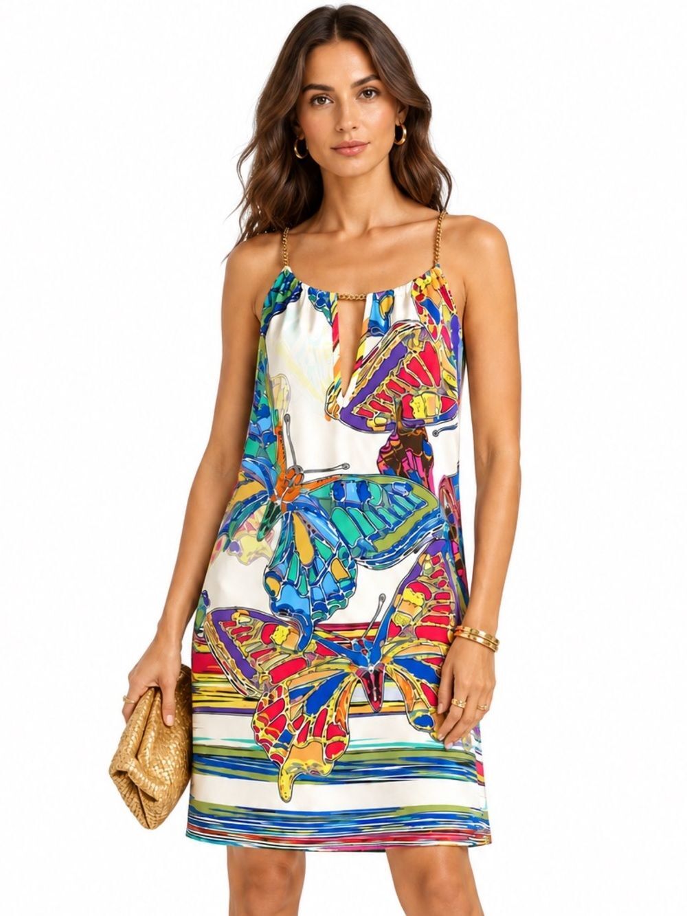 AMANDA UPRICHARD Multicolor Abstract Print Dress Size S